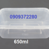 Hộp nhựa hình chữ nhật 650ml