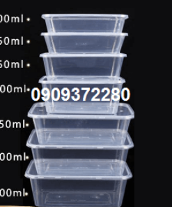 Hộp nhựa hình chữ nhật 750ml