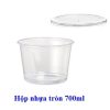 Hop nhua tron 700ml