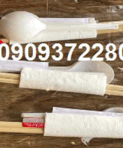 combo đũa muỗng tăm khăn giấy